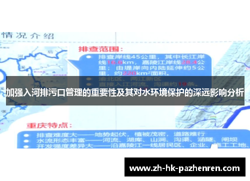 加强入河排污口管理的重要性及其对水环境保护的深远影响分析