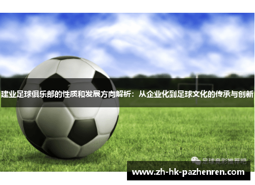 建业足球俱乐部的性质和发展方向解析：从企业化到足球文化的传承与创新